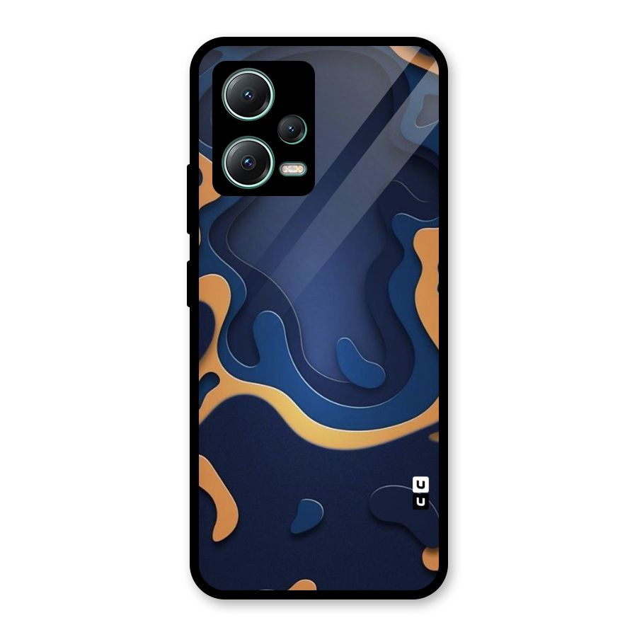 Drops Flow Glass Back Case for Poco X5