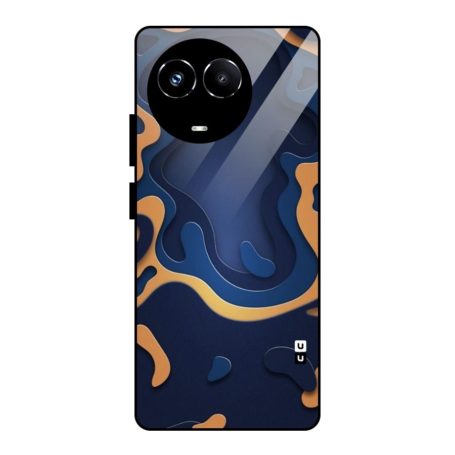 Drops Flow Glass Back Case for Realme 11X