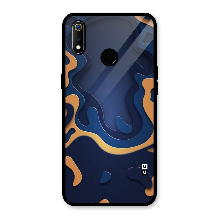 Drops Flow Glass Back Case for Realme 3i