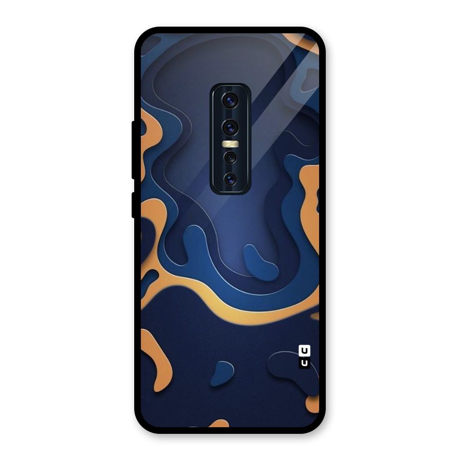 Drops Flow Glass Back Case for Vivo V17 Pro