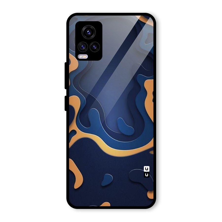 Drops Flow Glass Back Case for Vivo V20 2021