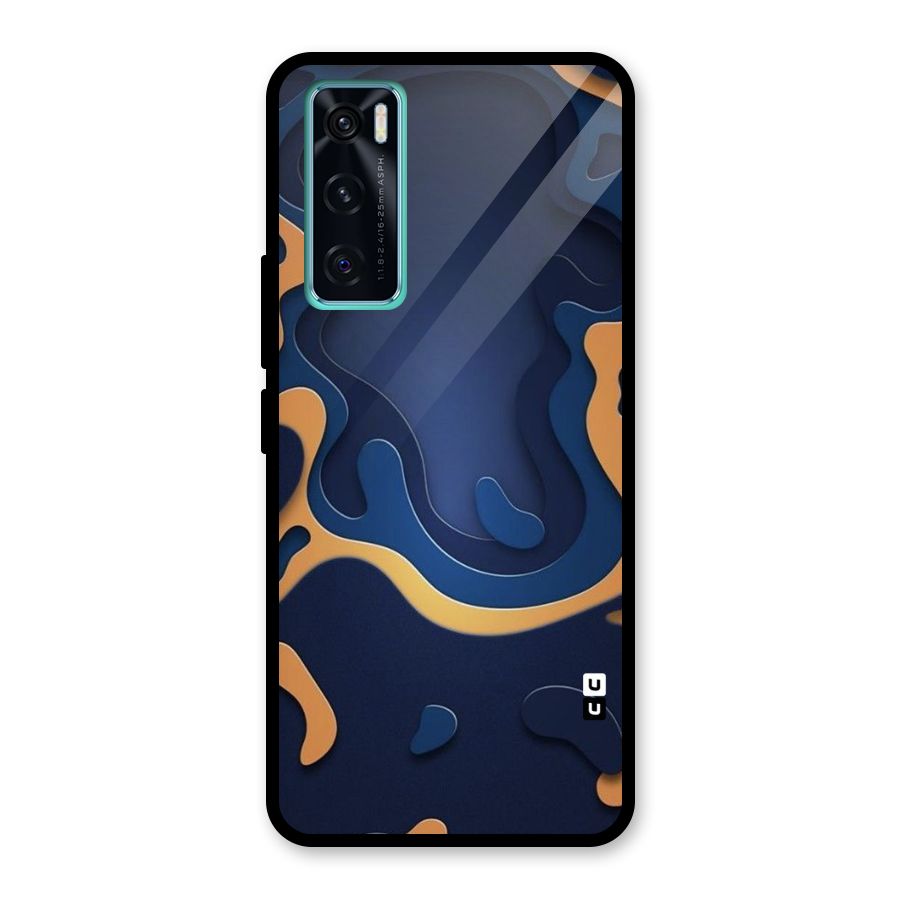 Drops Flow Glass Back Case for Vivo V20 SE