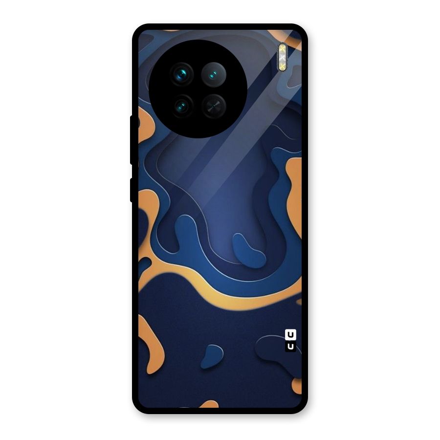 Drops Flow Glass Back Case for Vivo X90