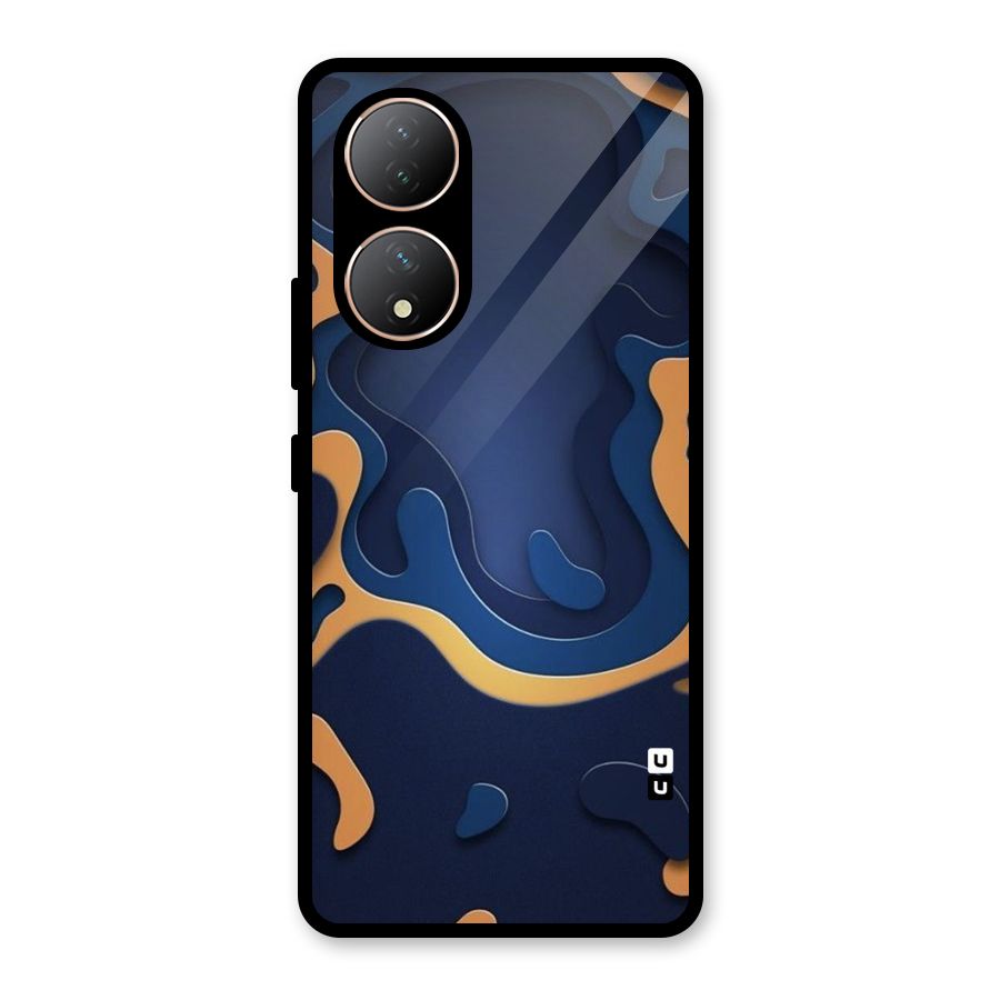 Drops Flow Glass Back Case for Vivo Y100