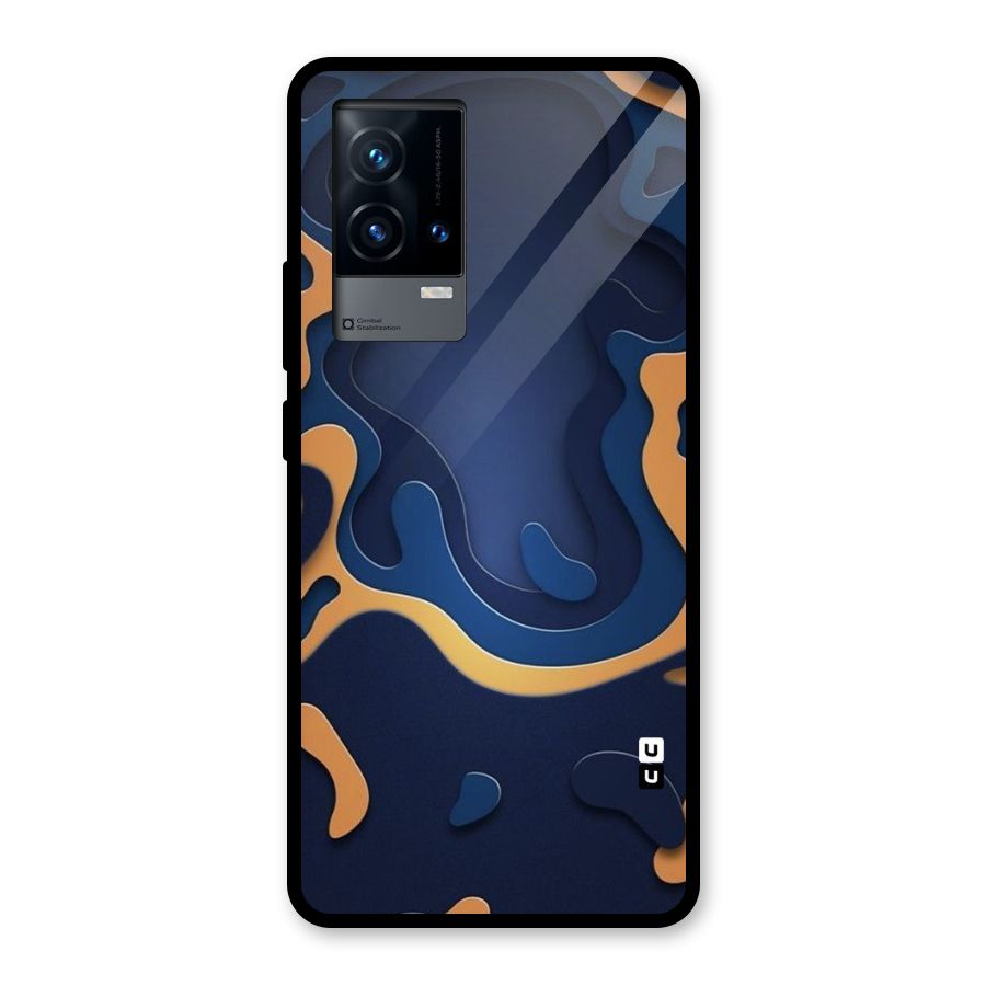Drops Flow Glass Back Case for iQOO 9 5G