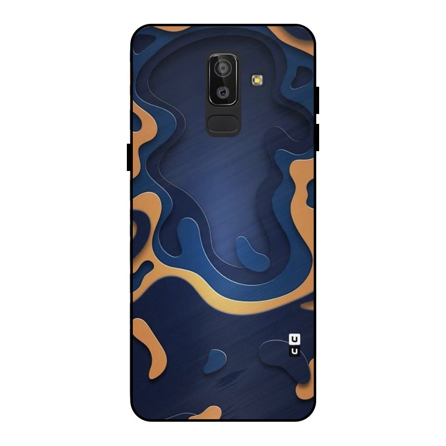 Drops Flow Metal Back Case for Galaxy J8