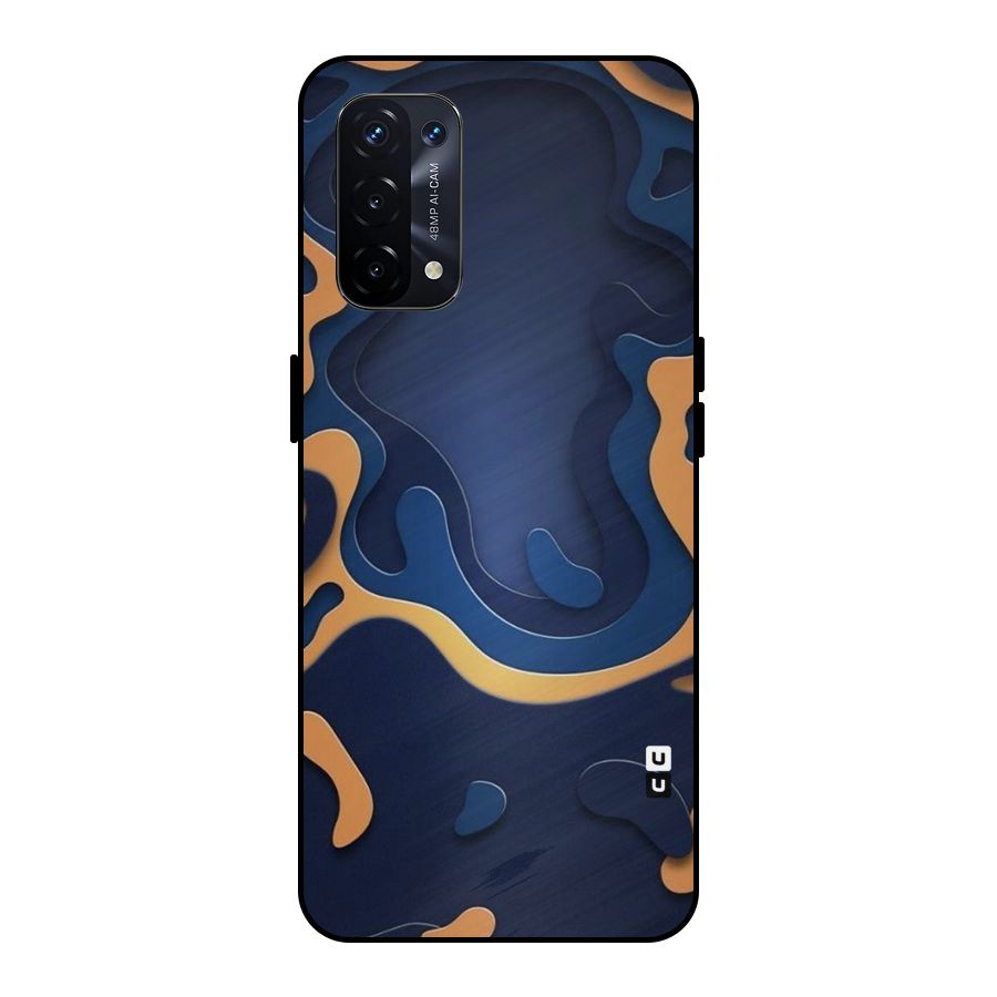 Drops Flow Metal Back Case for Oppo A74 5G