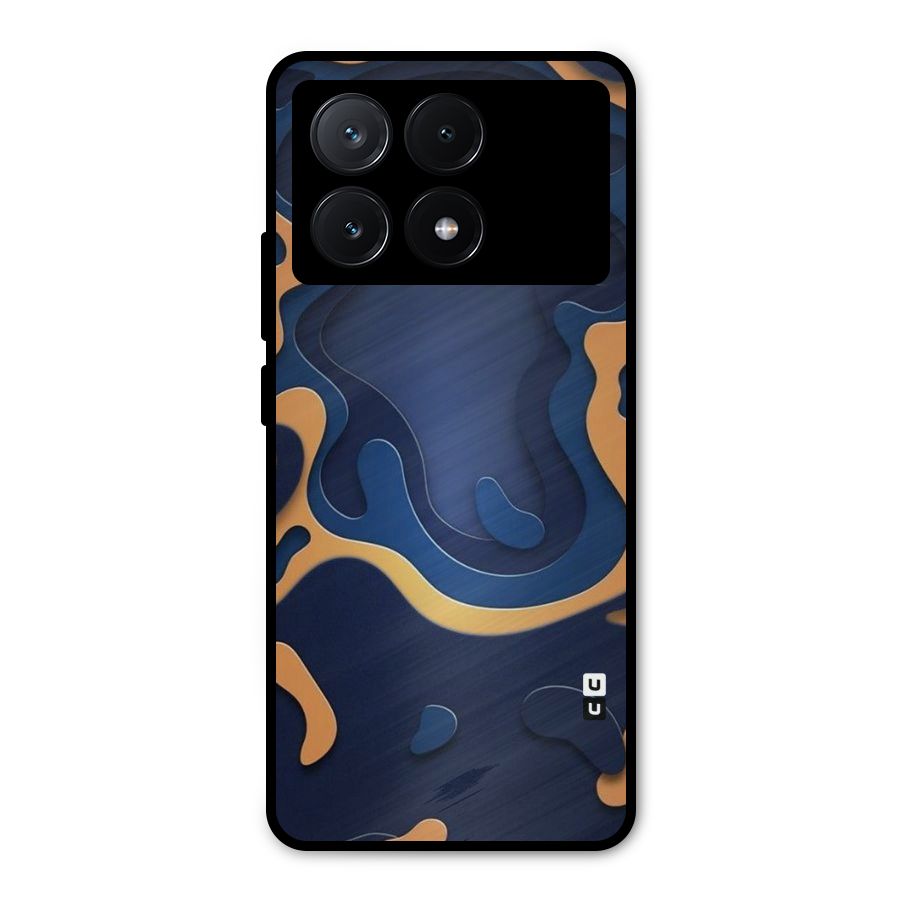 Drops Flow Metal Back Case for Poco X6 Pro