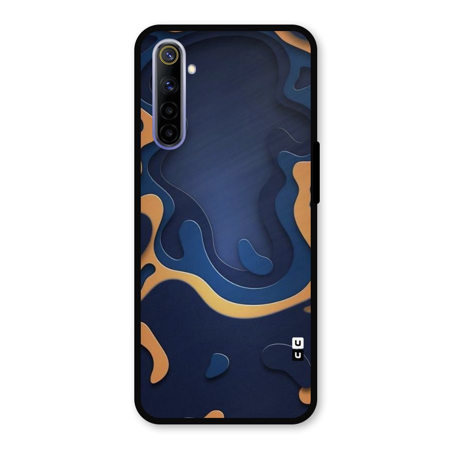 Drops Flow Metal Back Case for Realme 6