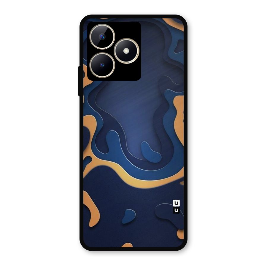 Drops Flow Metal Back Case for Realme C53