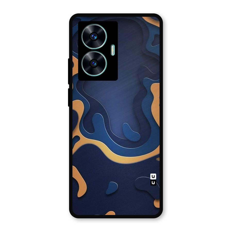 Drops Flow Metal Back Case for Realme C55