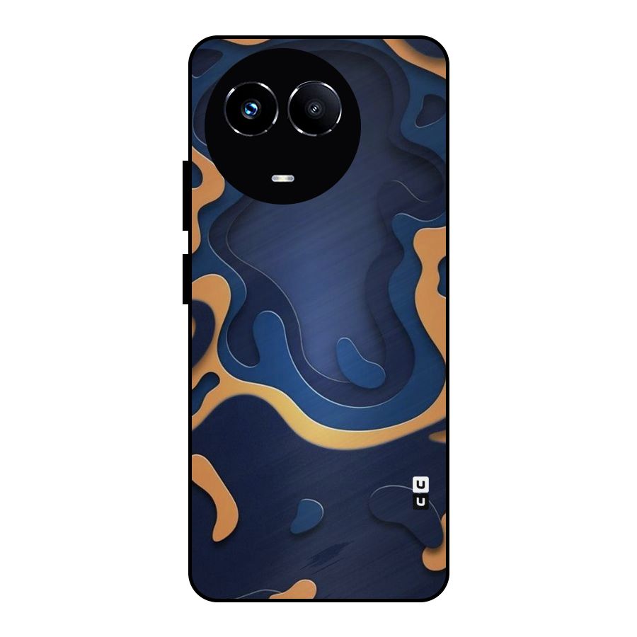 Drops Flow Metal Back Case for Realme Narzo 60X