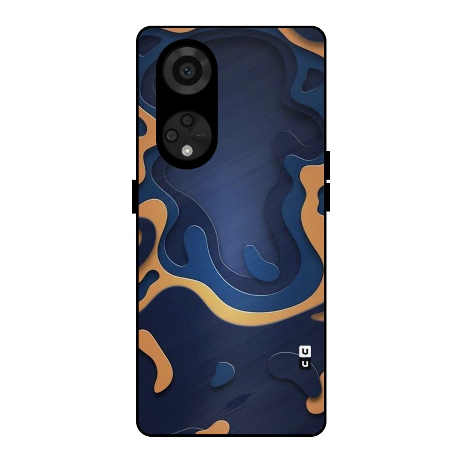 Drops Flow Metal Back Case for Reno8 T 5G
