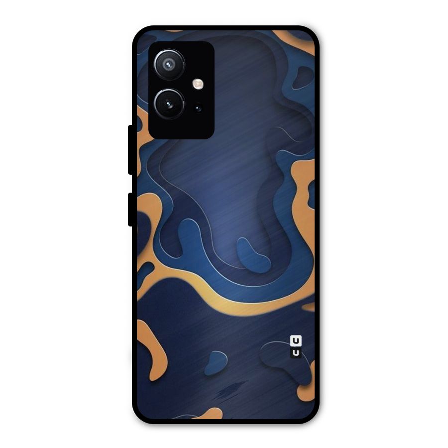 Drops Flow Metal Back Case for Vivo T1 5G