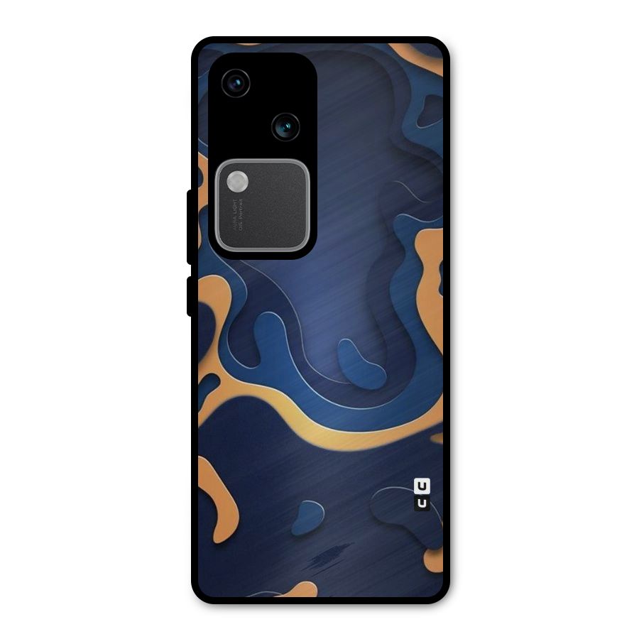 Drops Flow Metal Back Case for Vivo V30