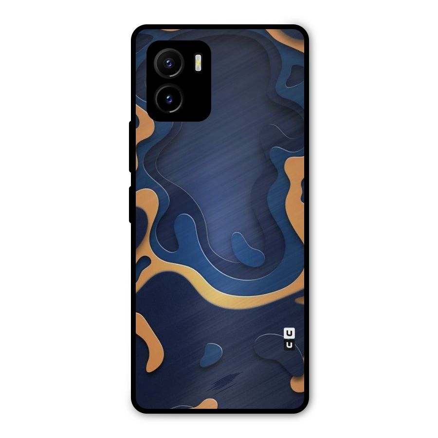 Drops Flow Metal Back Case for Vivo Y15s
