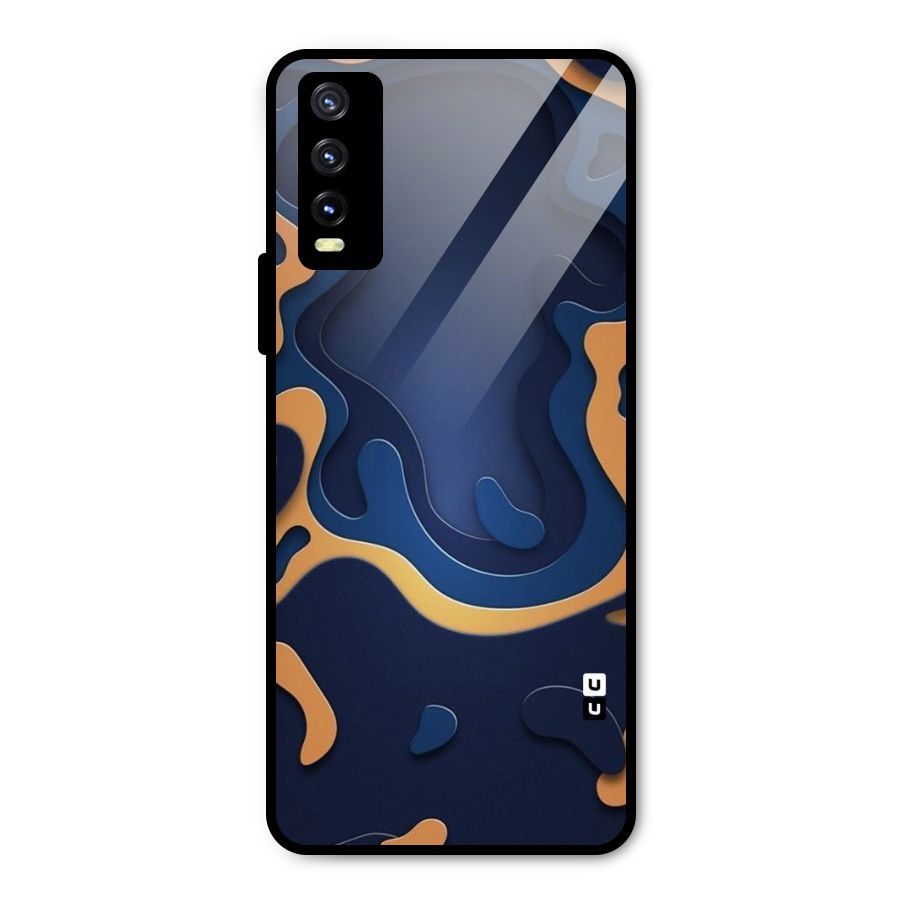 Drops Flow Metal Back Case for Vivo Y20g