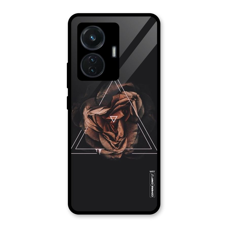 Dusty Rose Glass Back Case for Vivo T1 44W