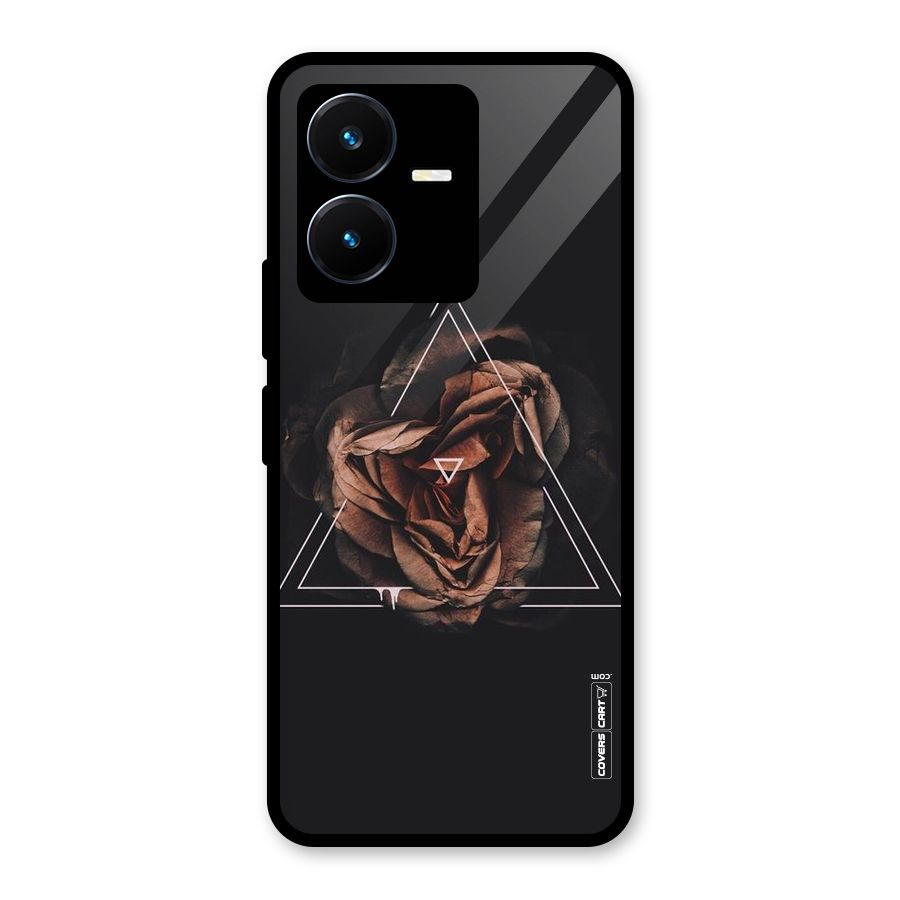 Dusty Rose Glass Back Case for Vivo Y22s