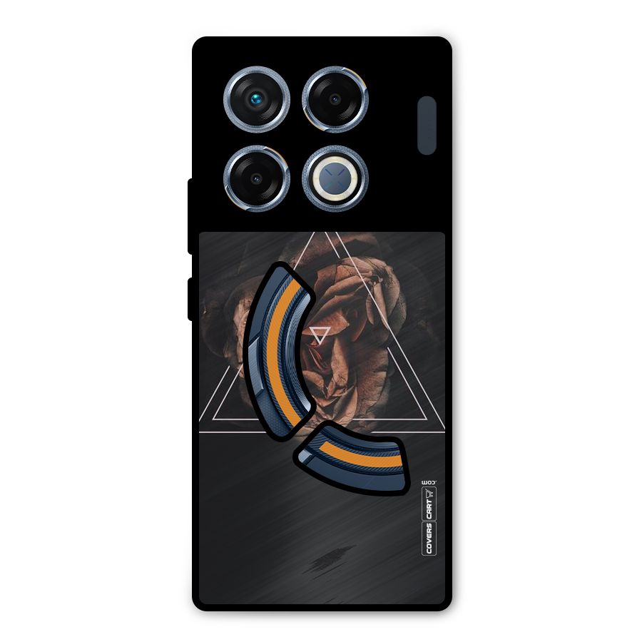 Dusty Rose Metal Back Case for Infinix GT 20 Pro
