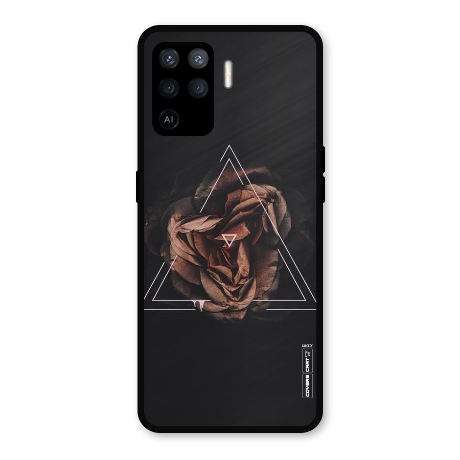 Dusty Rose Metal Back Case for Oppo F19 Pro