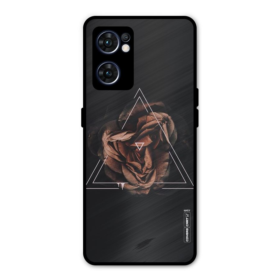 Dusty Rose Metal Back Case for Oppo Reno7 5G