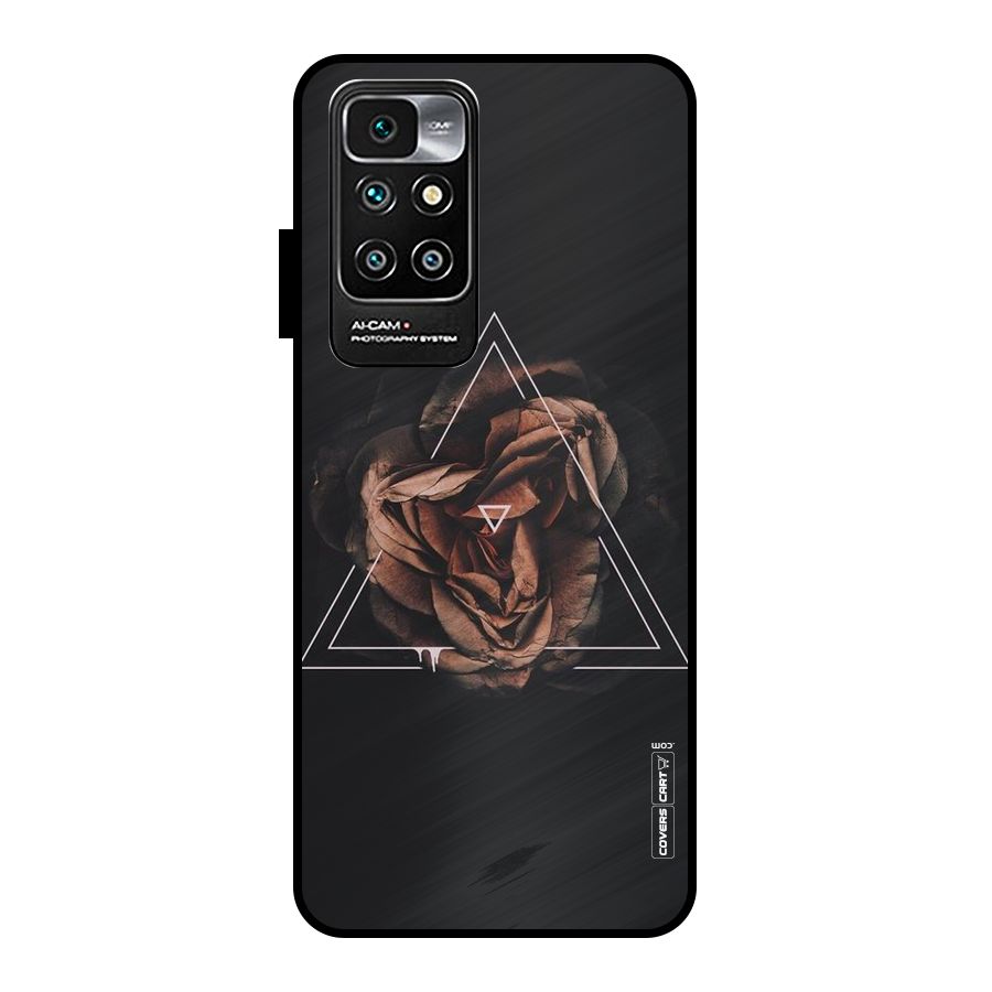 Dusty Rose Metal Back Case for Redmi 10 Prime