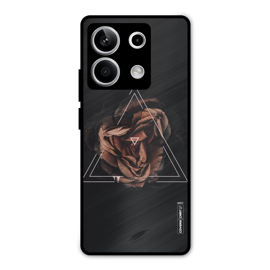 Dusty Rose Metal Back Case for Redmi Note 13 5G