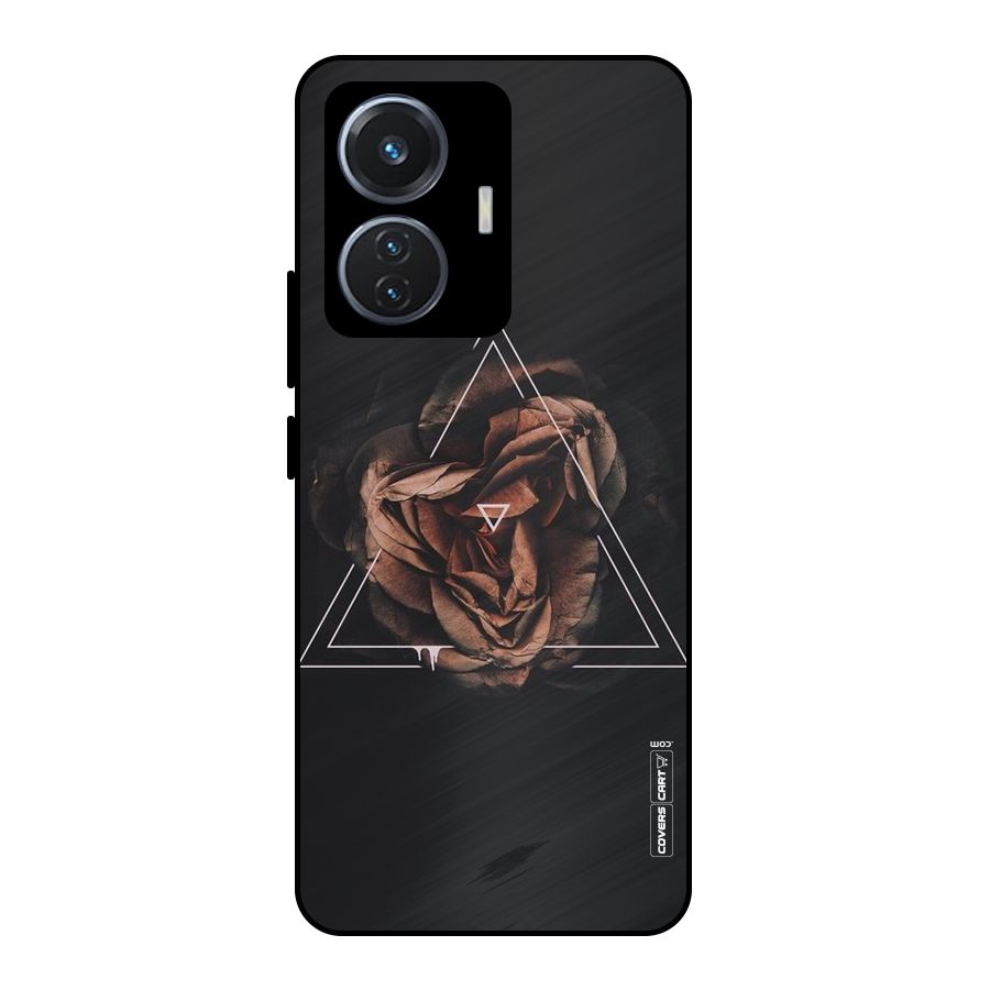Dusty Rose Metal Back Case for Vivo T1 44W
