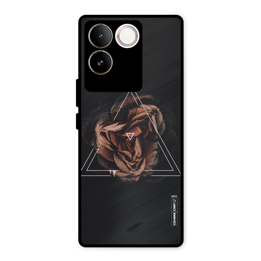 Dusty Rose Metal Back Case for Vivo T2 Pro