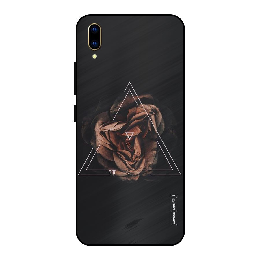 Dusty Rose Metal Back Case for Vivo V11 Pro