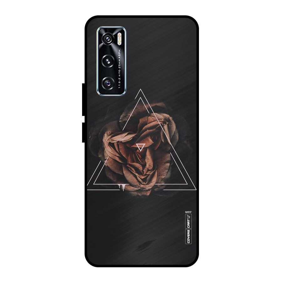Dusty Rose Metal Back Case for Vivo V20 SE