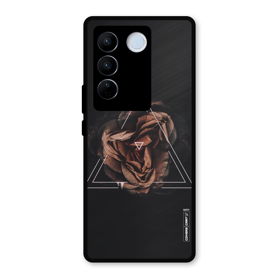 Dusty Rose Metal Back Case for Vivo V27