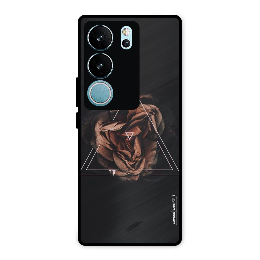 Dusty Rose Metal Back Case for Vivo V29 Pro