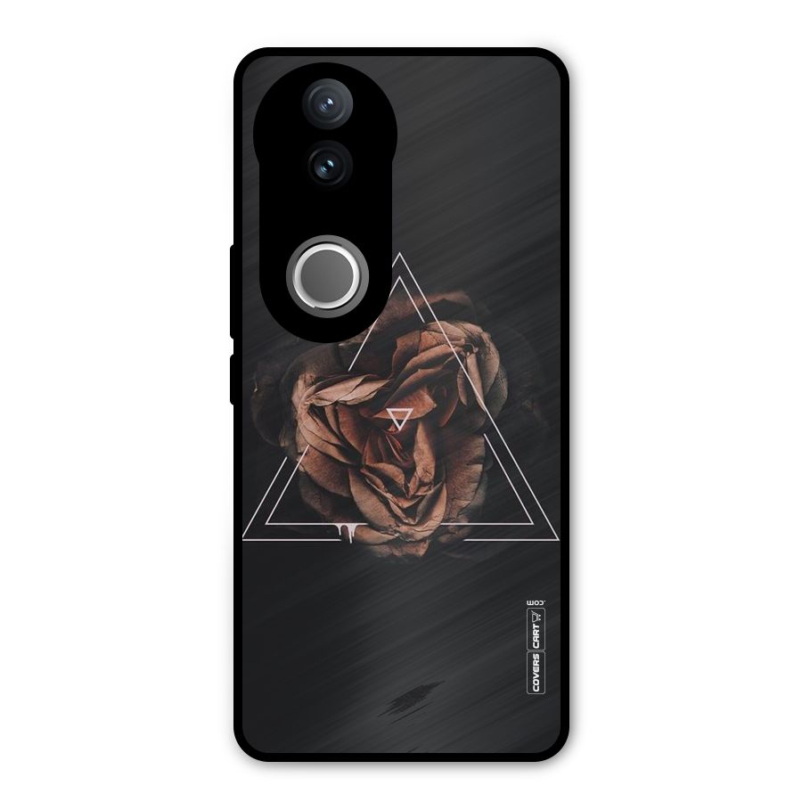 Dusty Rose Metal Back Case for Vivo V50e