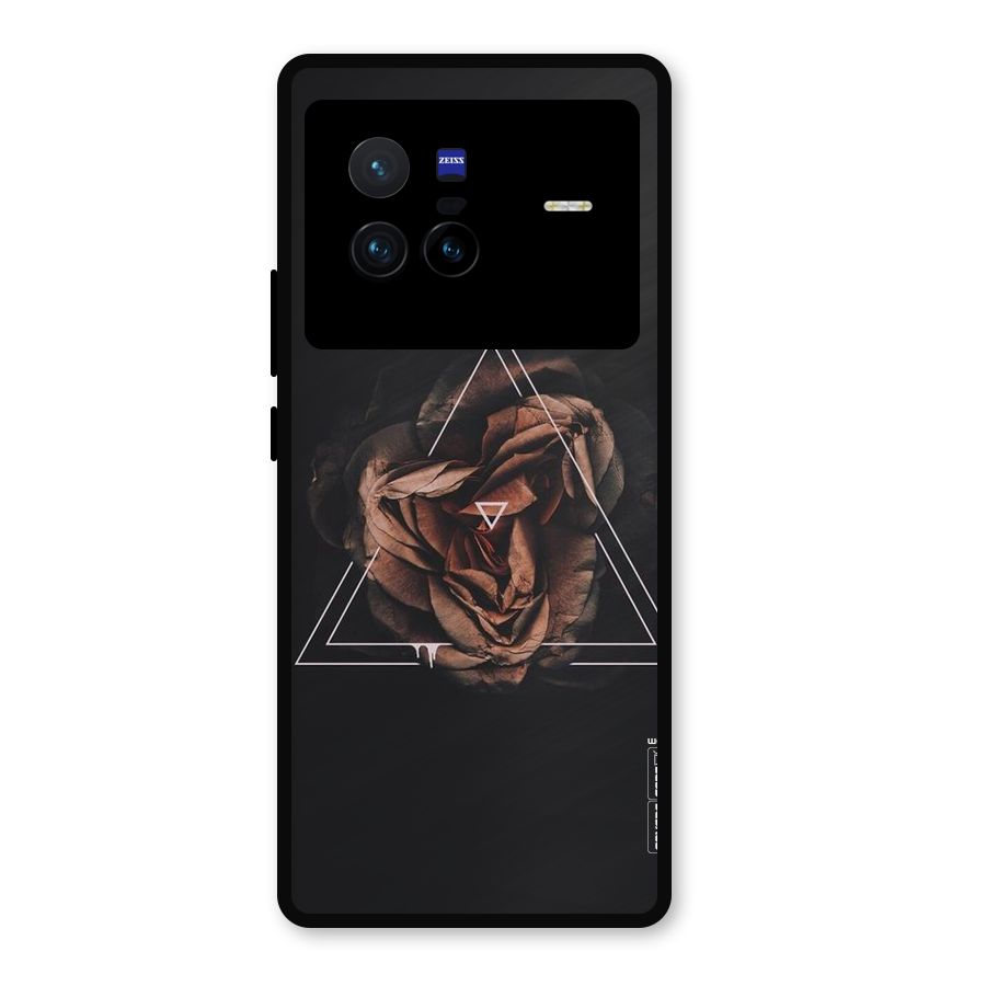 Dusty Rose Metal Back Case for Vivo X80