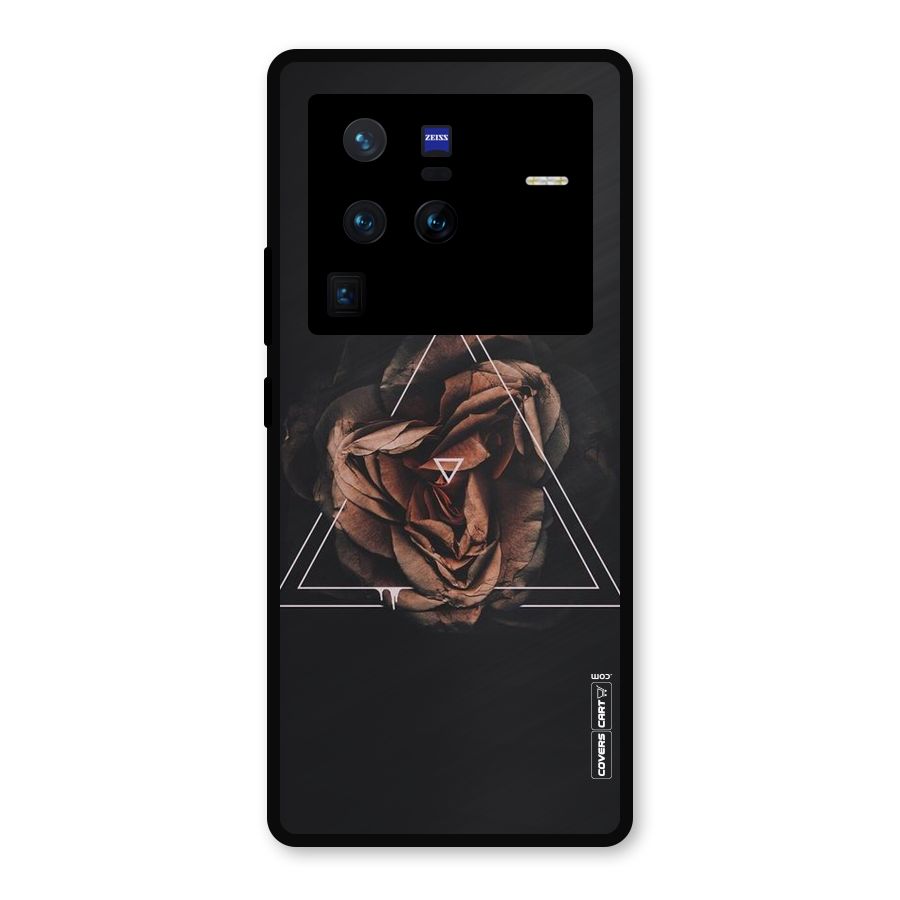 Dusty Rose Metal Back Case for Vivo X80 Pro