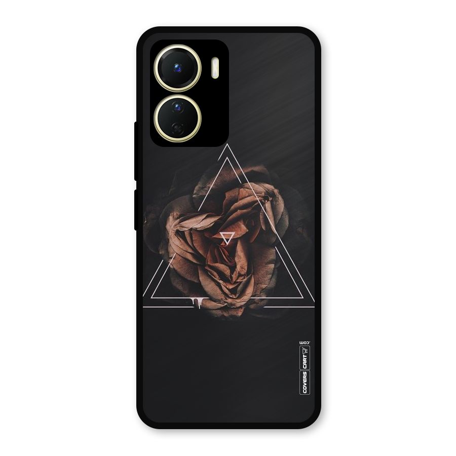 Dusty Rose Metal Back Case for Vivo Y16