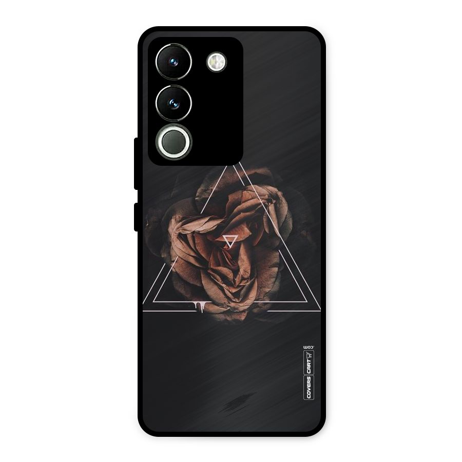 Dusty Rose Metal Back Case for Vivo Y200