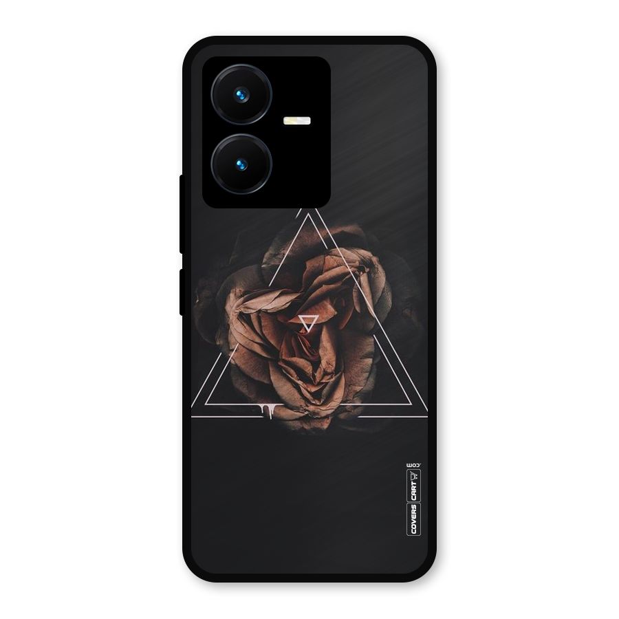 Dusty Rose Metal Back Case for Vivo Y22