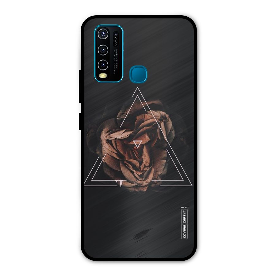 Dusty Rose Metal Back Case for Vivo Y30