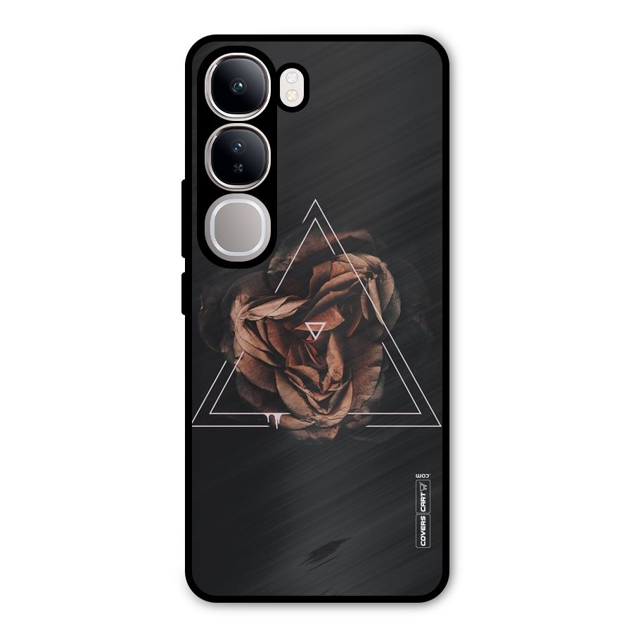 Dusty Rose Metal Back Case for Vivo Y300