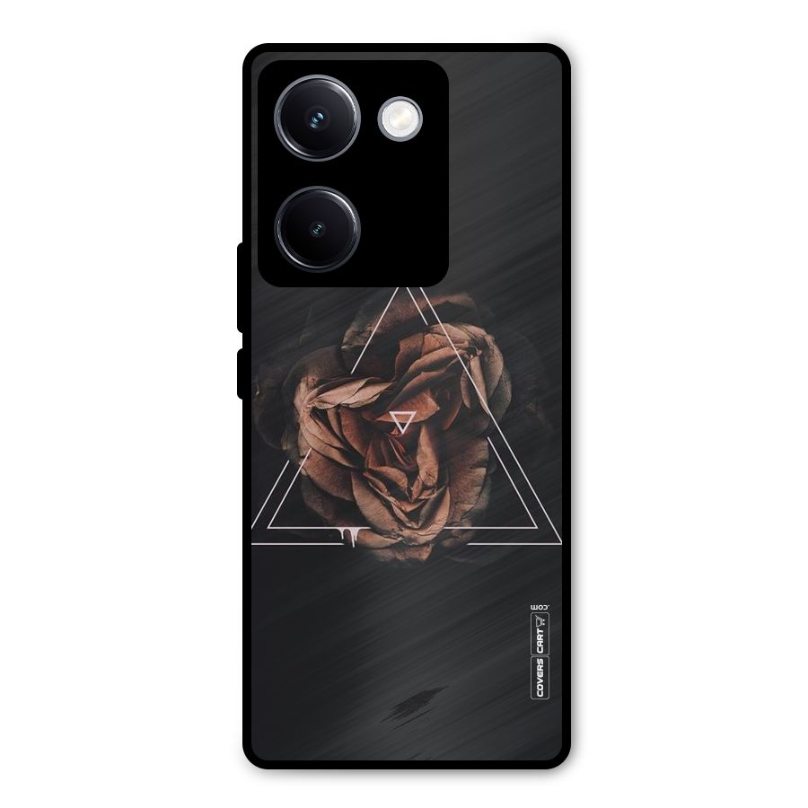 Dusty Rose Metal Back Case for Vivo Y300 Plus