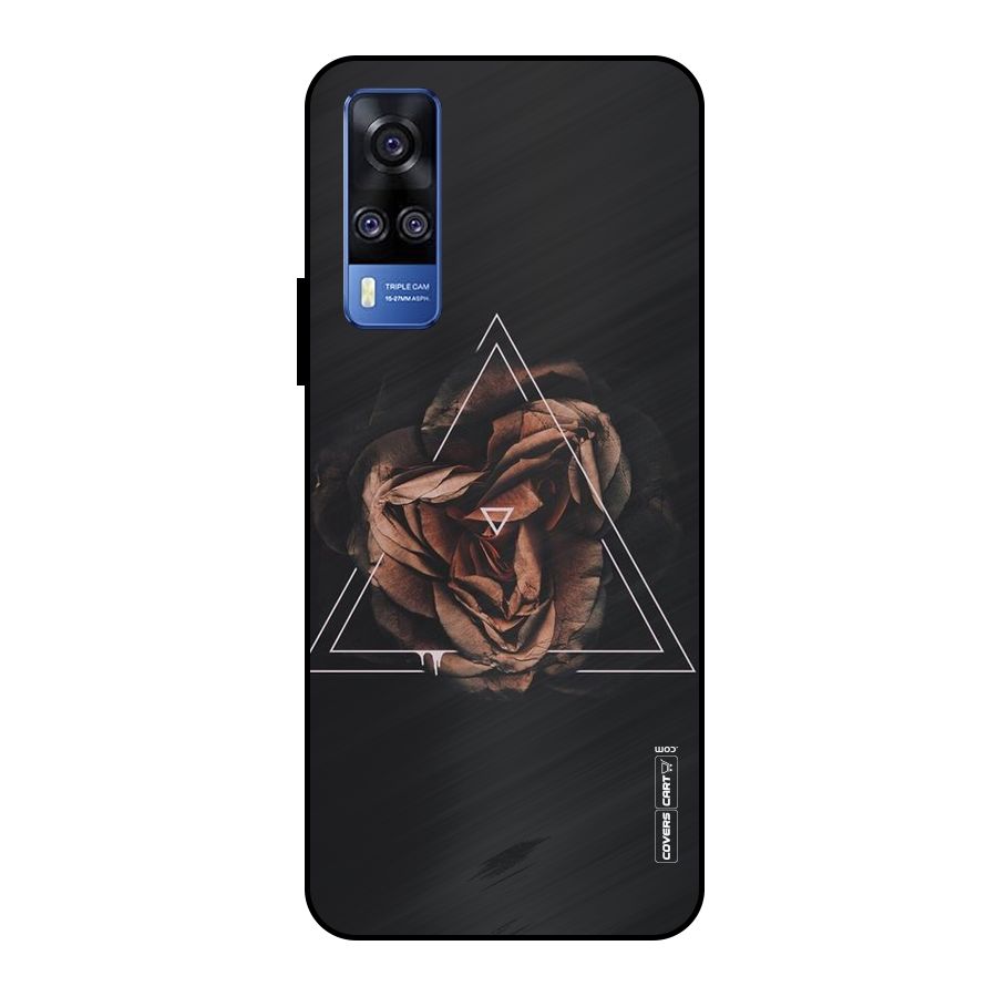 Dusty Rose Metal Back Case for Vivo Y51