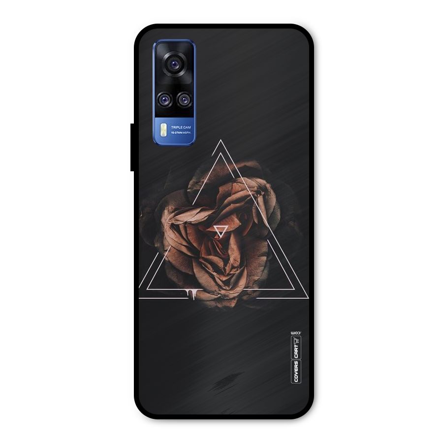 Dusty Rose Metal Back Case for Vivo Y51A