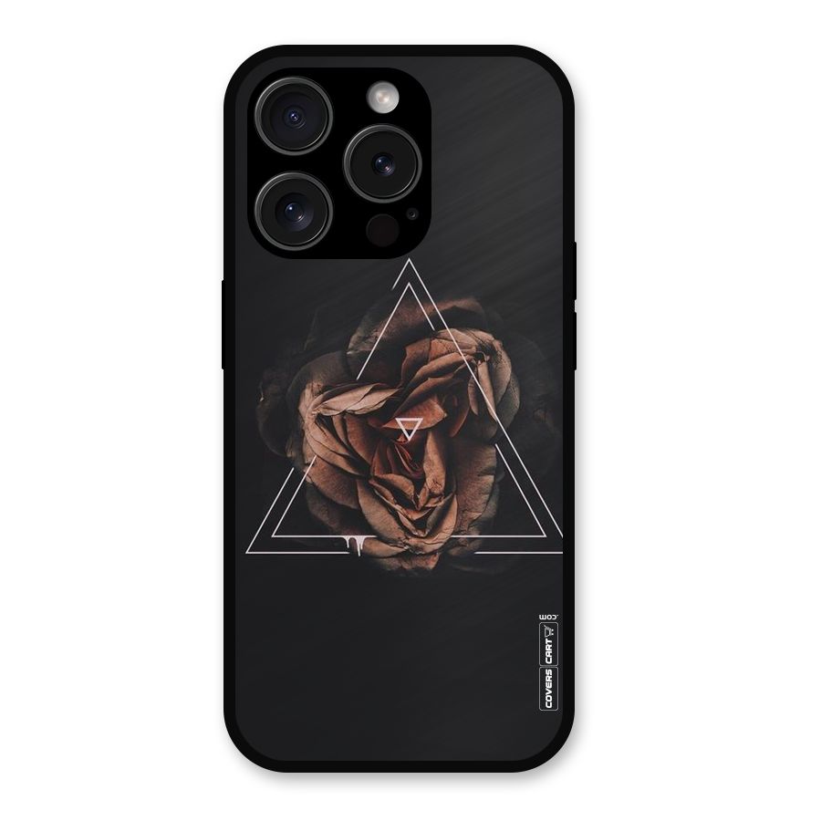 Dusty Rose Metal Back Case for iPhone 15 Pro