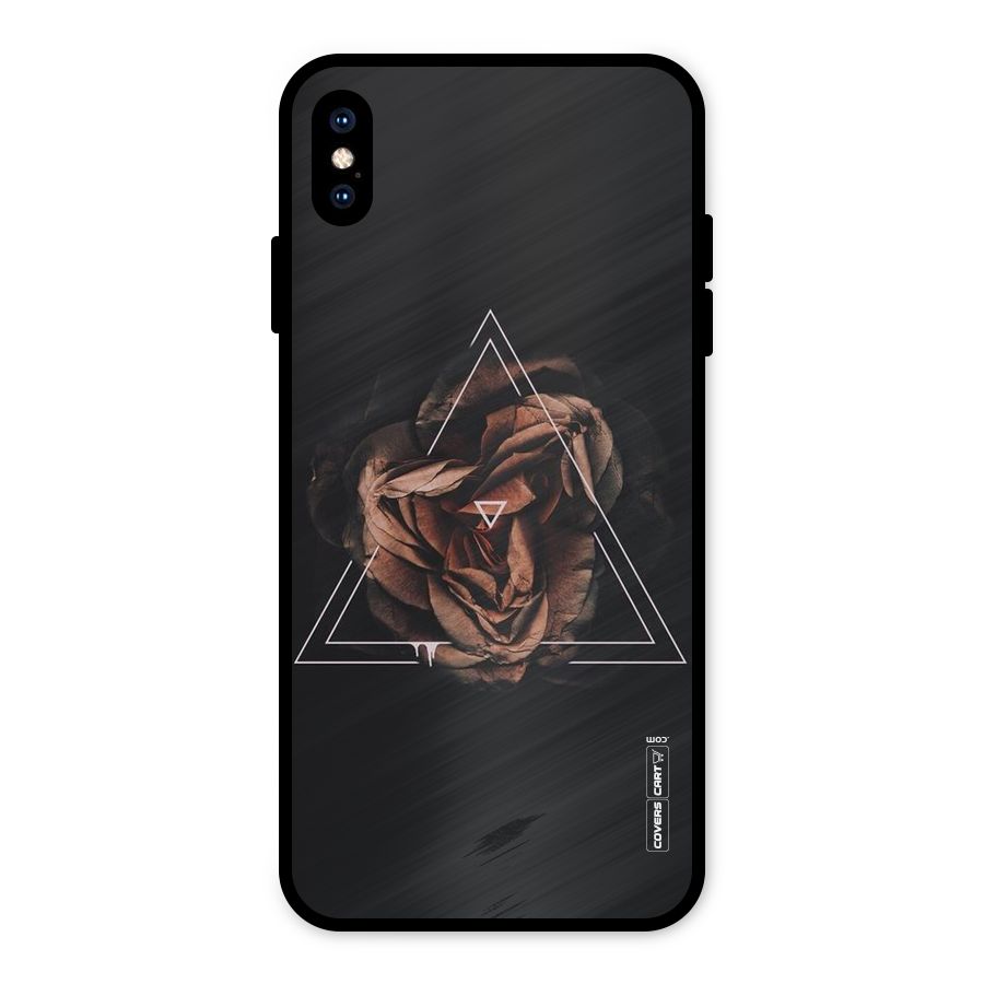 Dusty Rose Metal Back Case for iPhone XS Max