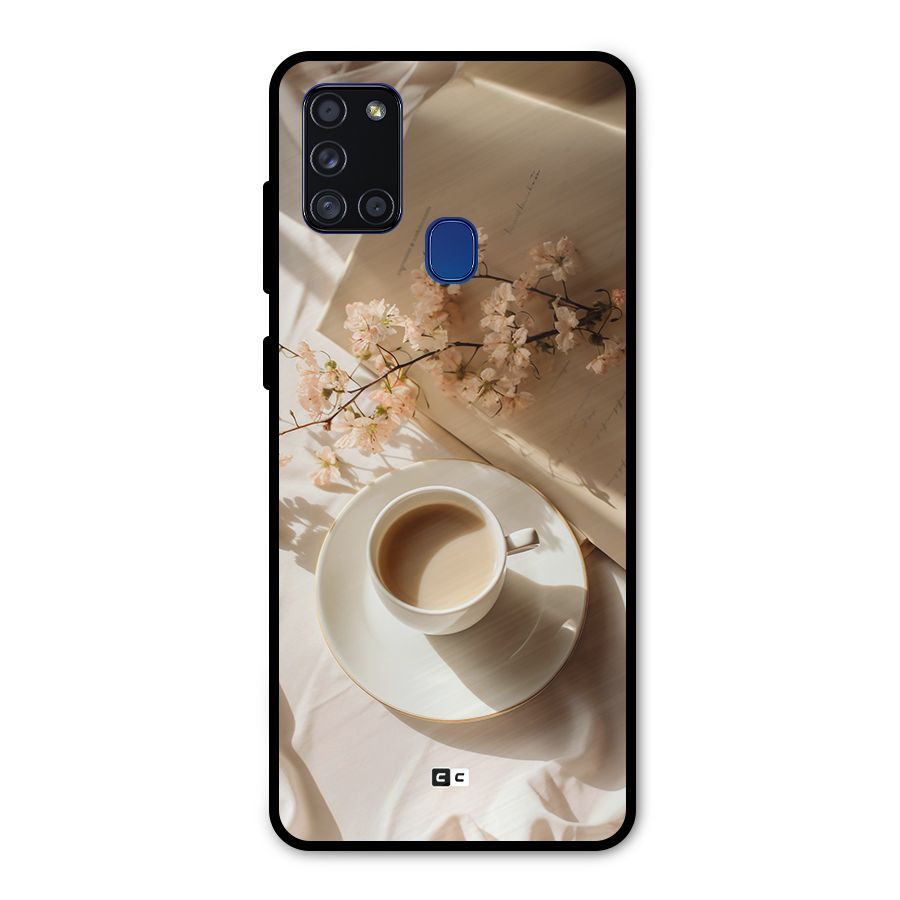 Early Morning Tea Metal Back Case for Galaxy A21s