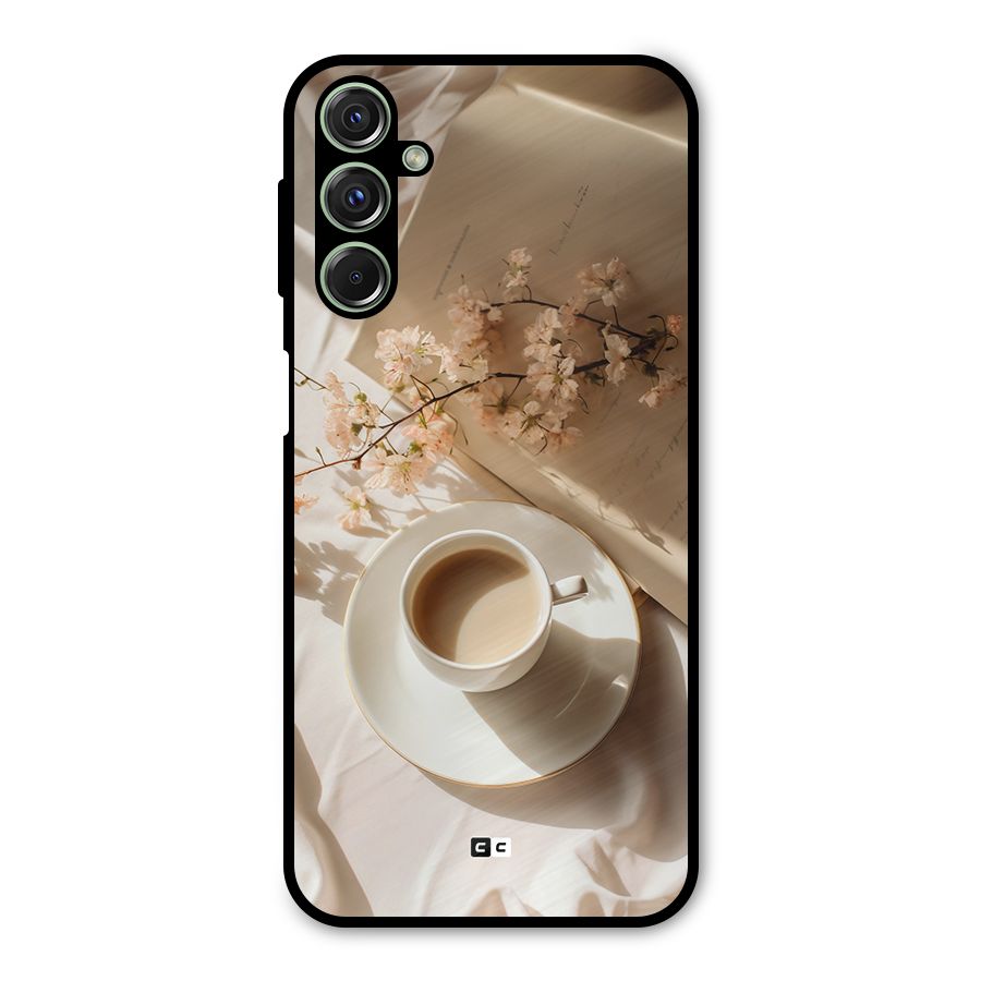 Early Morning Tea Metal Back Case for Galaxy F34