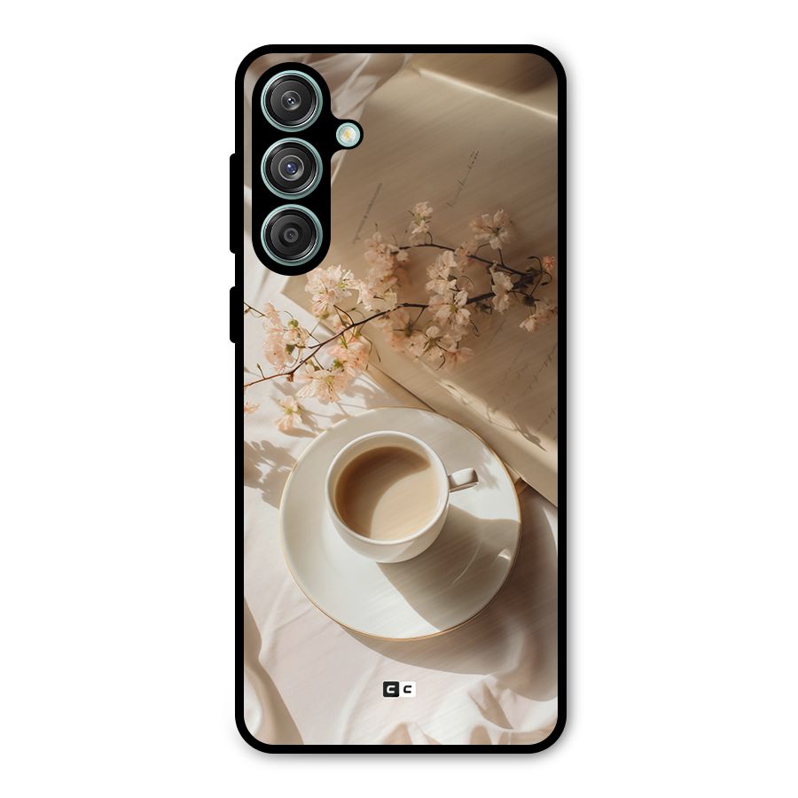 Early Morning Tea Metal Back Case for Galaxy M55 5G
